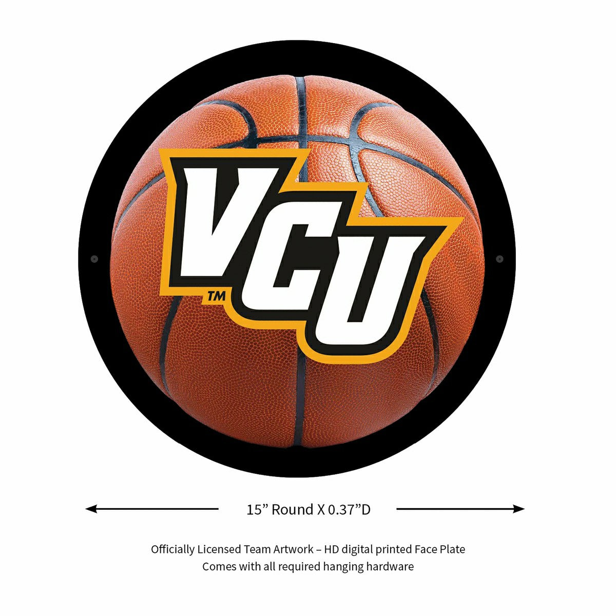 LED Wall Decor, Round, Med, VCU Basketball