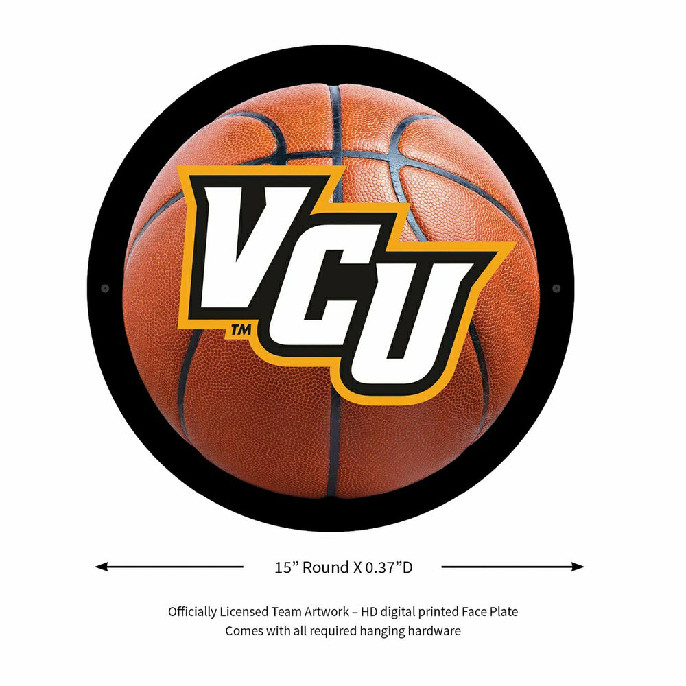 LED Wall Decor, Round, Med, VCU Basketball