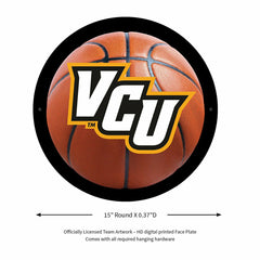 LED Wall Decor, Round, Med, VCU Basketball