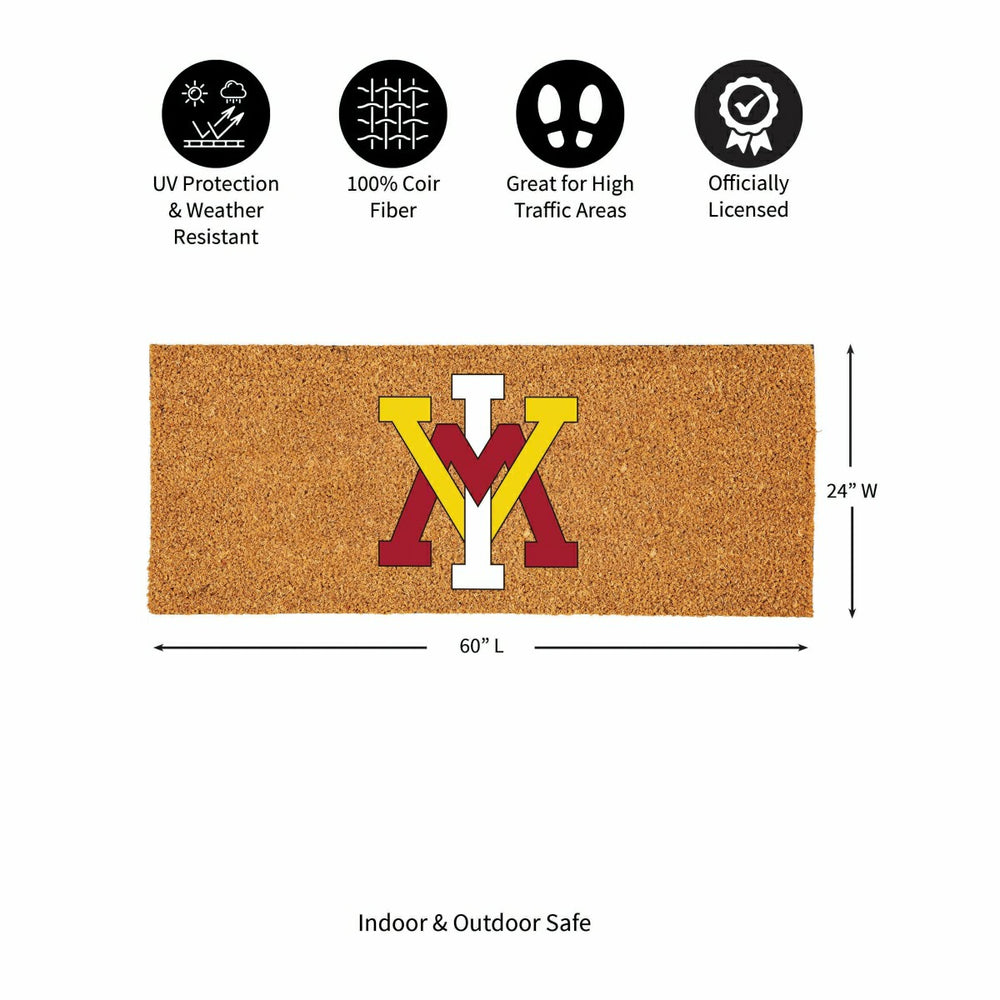 Virginia Military Institute Extra Large Full Color Coir Mat, 60"x24"