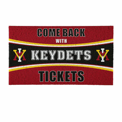 28" x 16" PVC Trapper Mat, Come Back with Tickets, Virginia Military I