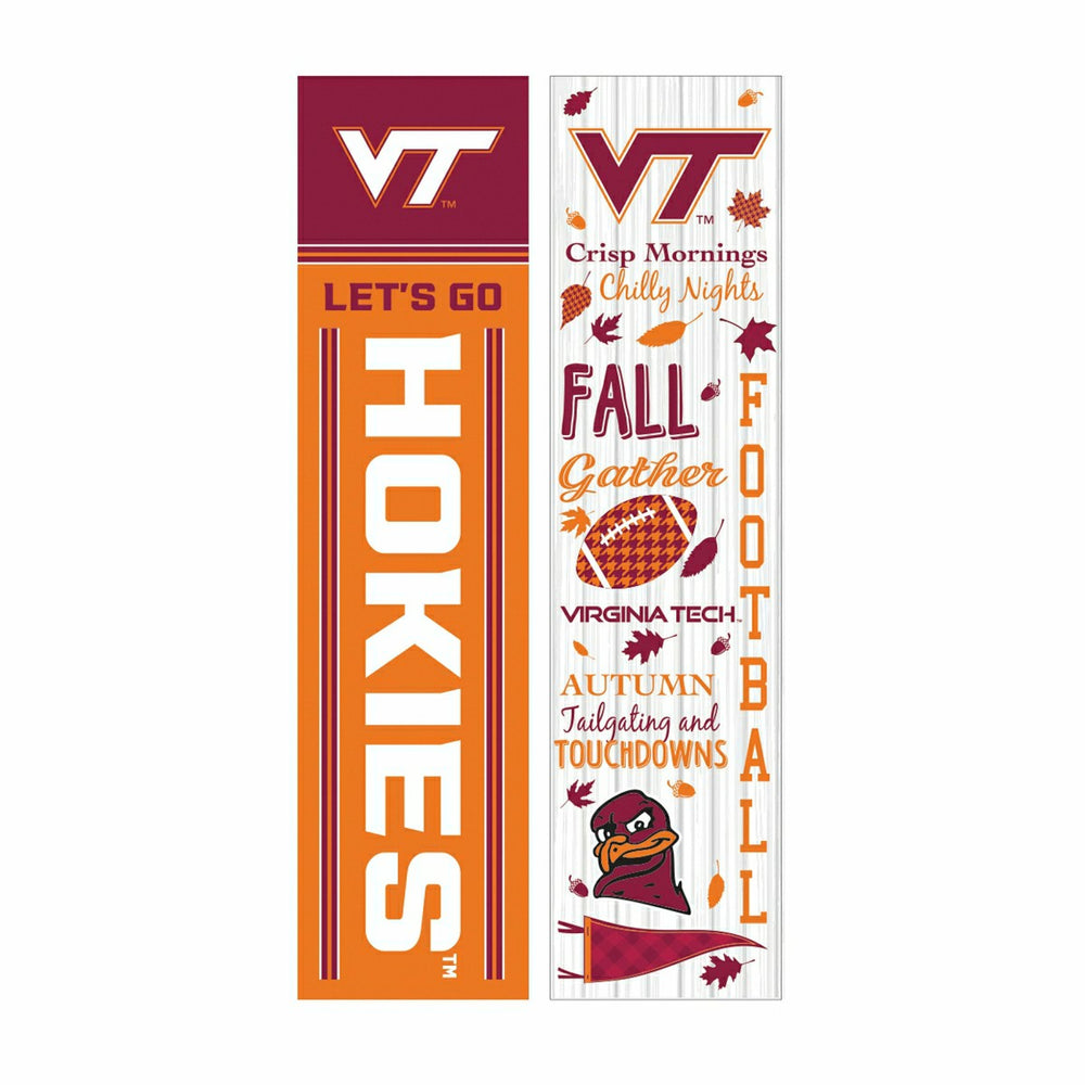 46" Double Sided Leaner, Virginia Tech, Fall Seasonal