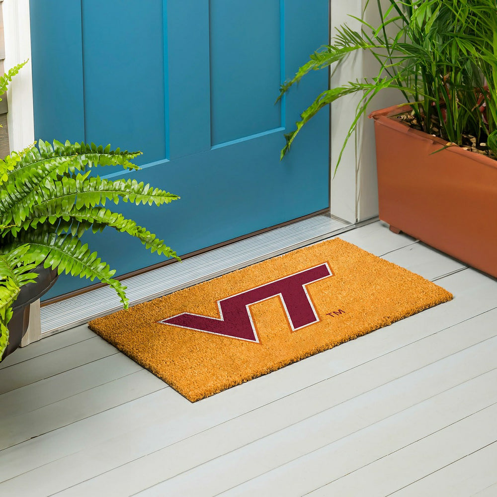 Coir Mat, 16"x28", Virginia Tech