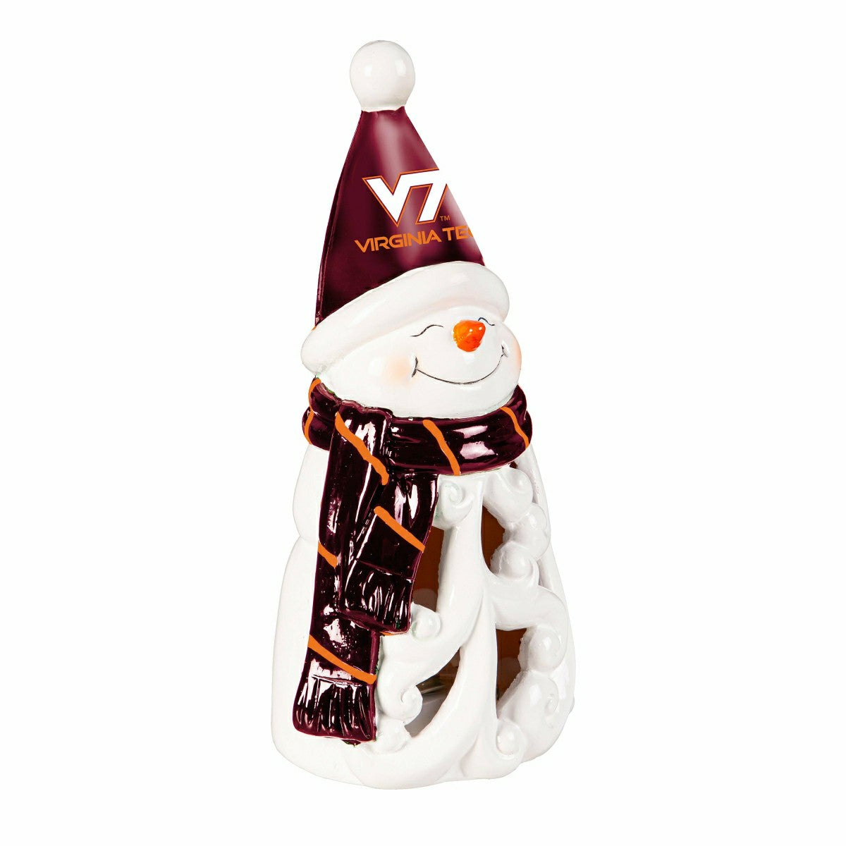 Virginia Tech Snowman LED Statuary, 8"