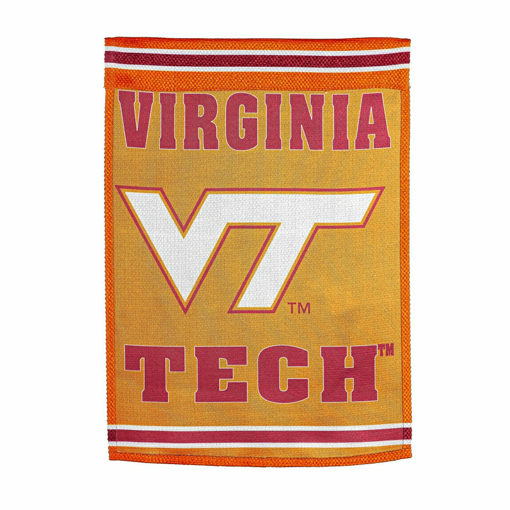 Virginia Tech Embossed Suede House Flag