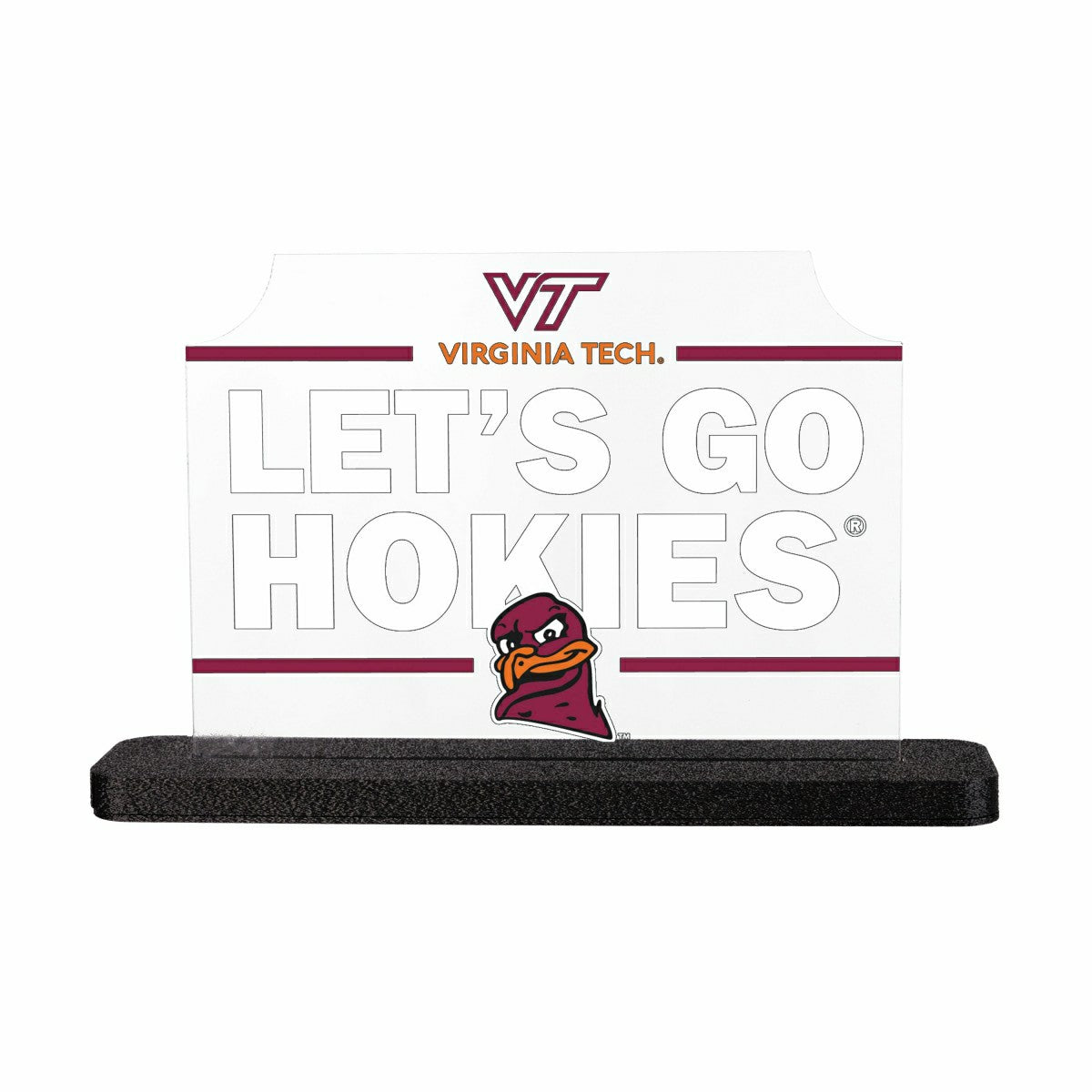 Virginia Tech College Rectangle Desklite LED Décor