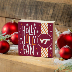 Virginia Tech Block, Holiday, 6x6