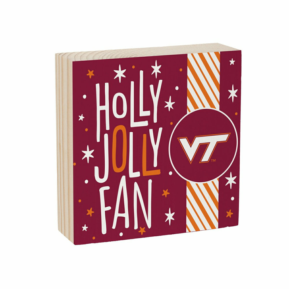 Virginia Tech Block, Holiday, 6x6
