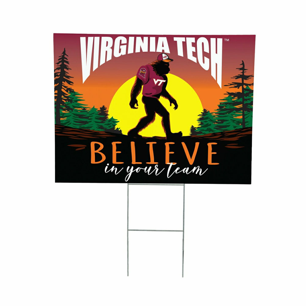 Virginia Tech Yard Sign, Bigfoot