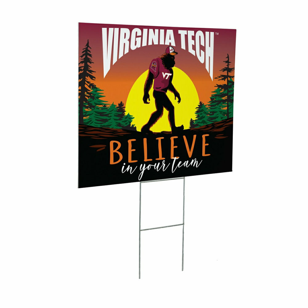 Virginia Tech Yard Sign, Bigfoot