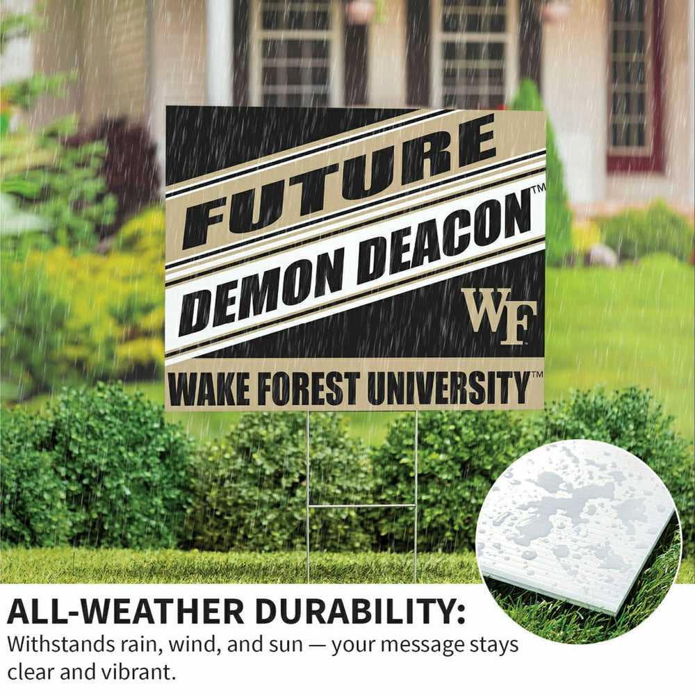 Wake Forest University Coroplast Yard Sign, Future Student