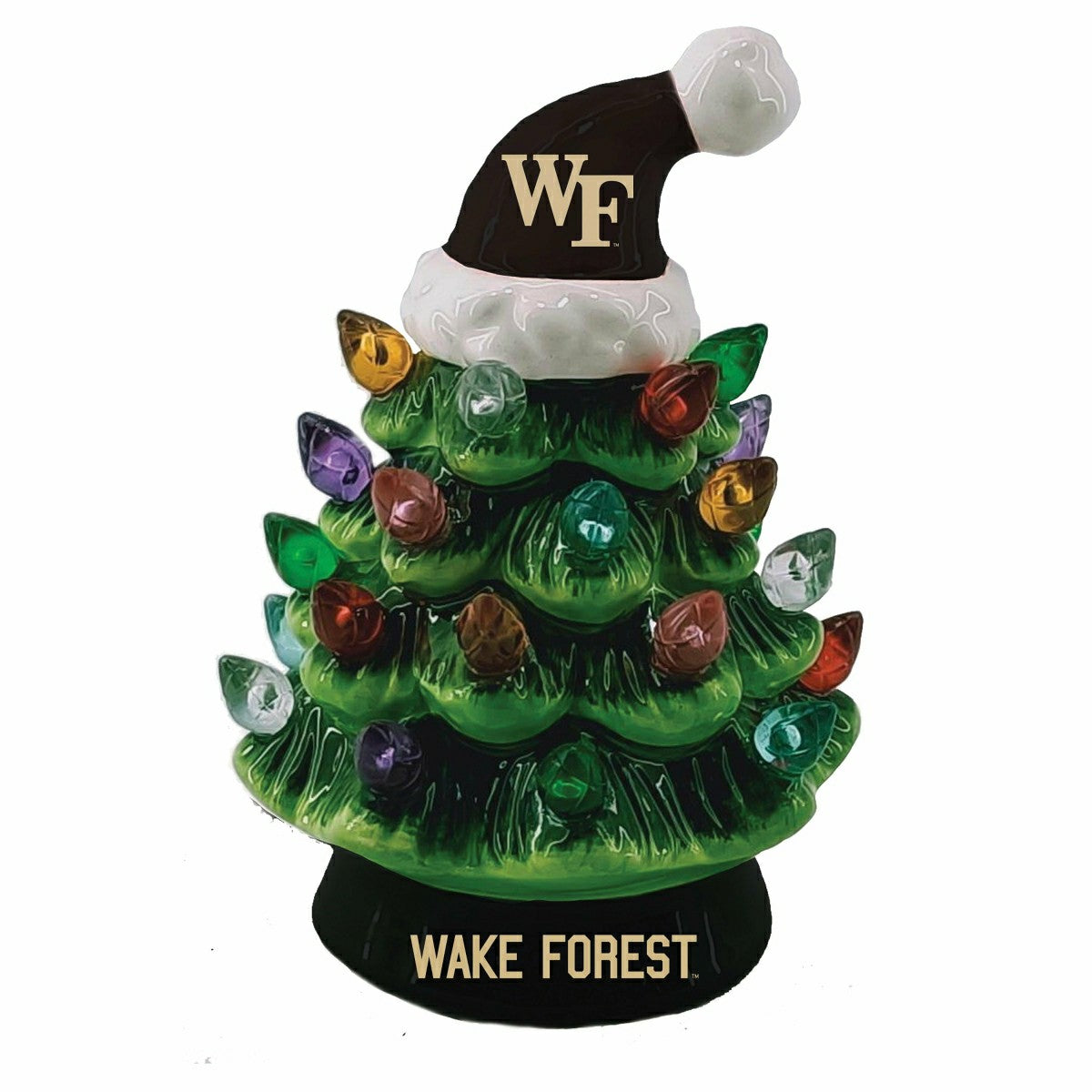 4" Mini LED Tabletop Christmas Tree, Set of 2, Wake Forest University