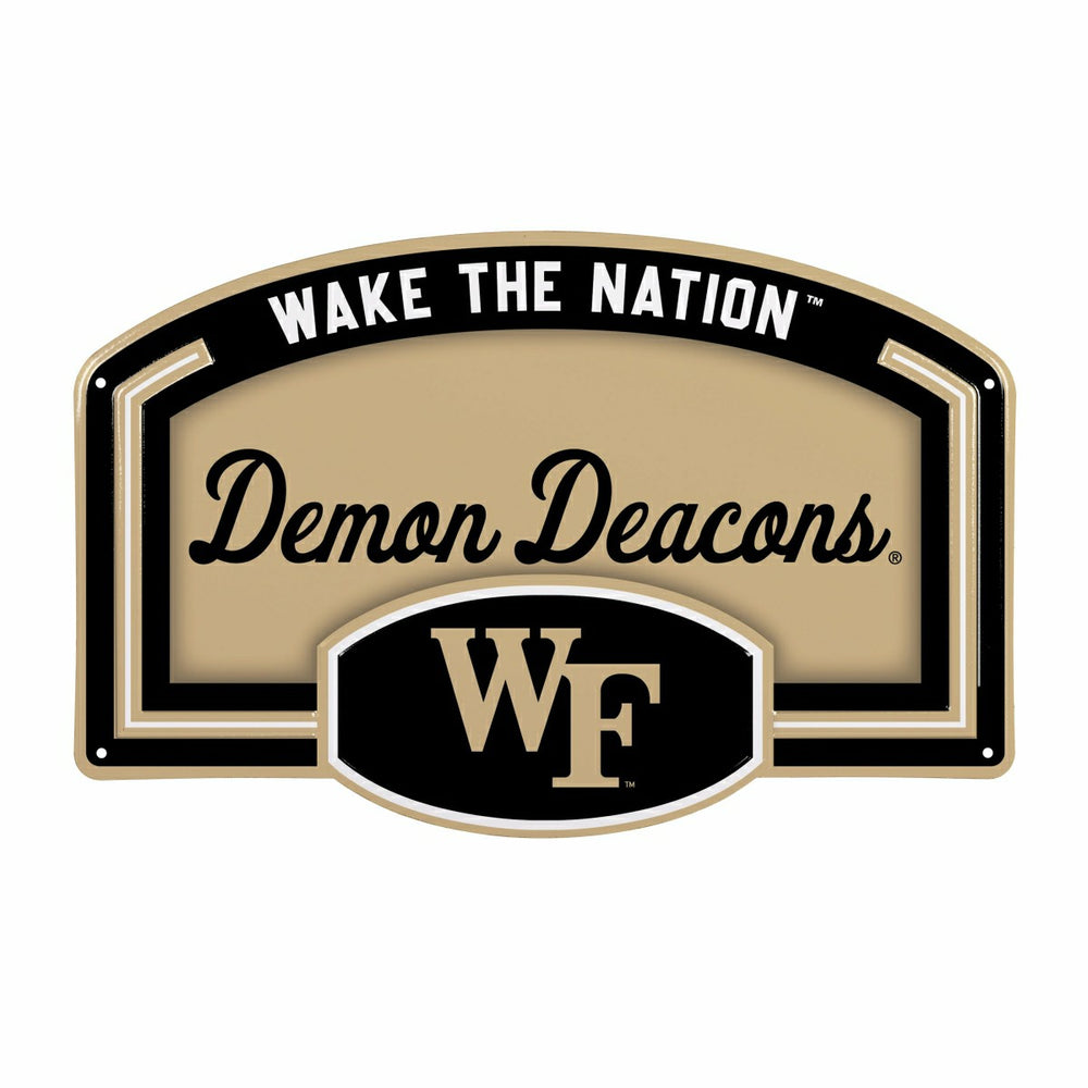 Wake Forest University USA Embossed Steel Wall Sign, 11" x 17"