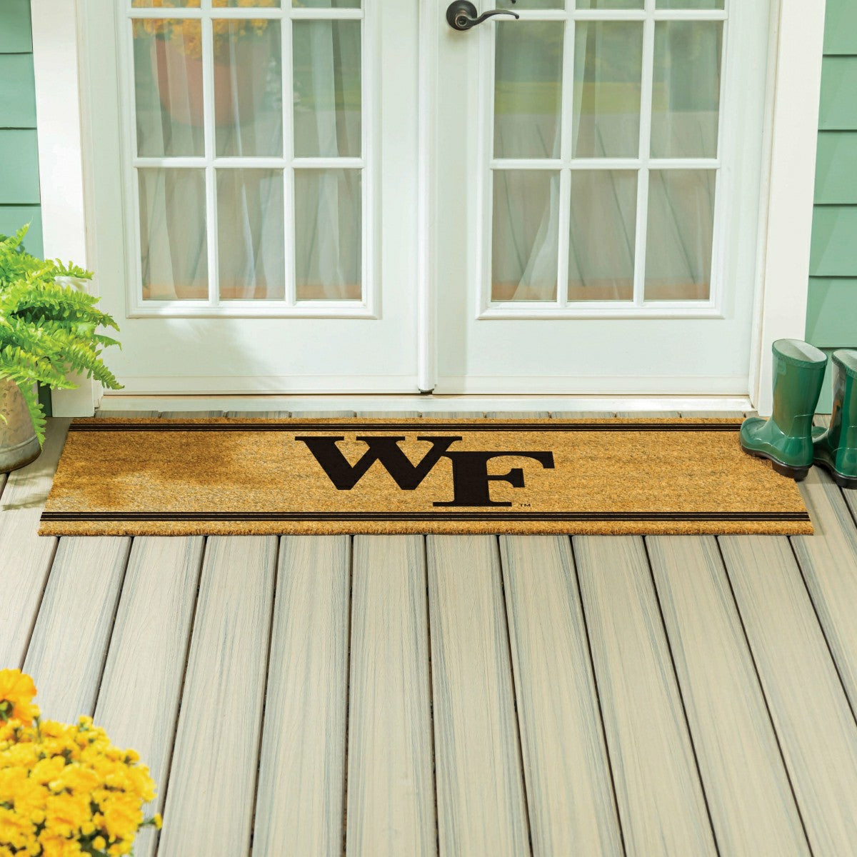 Wake Forest University Extra Large One Color Coir Mat, 60"x24"