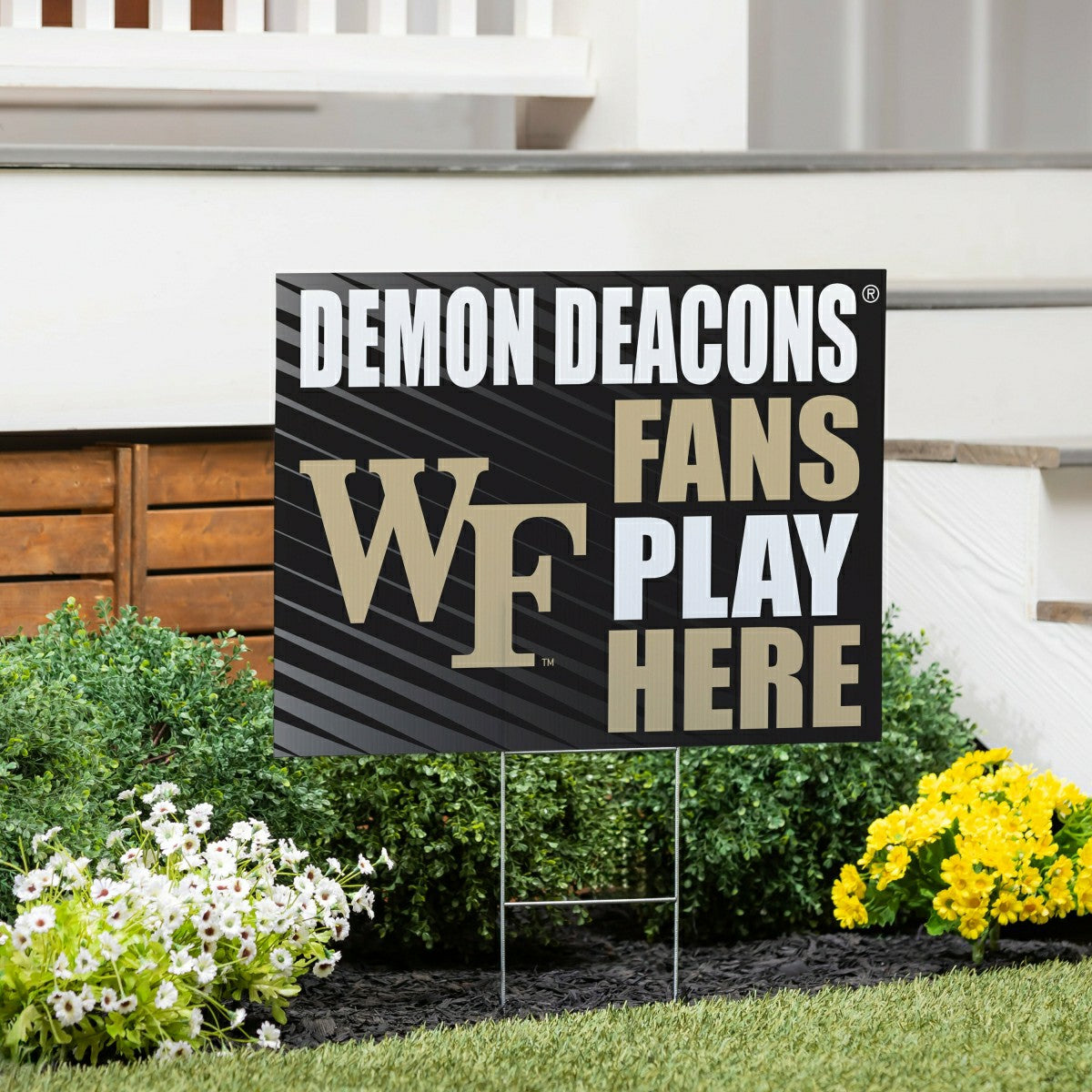 Wake Forest University Coroplast Yard Sign "Fans Play Here"