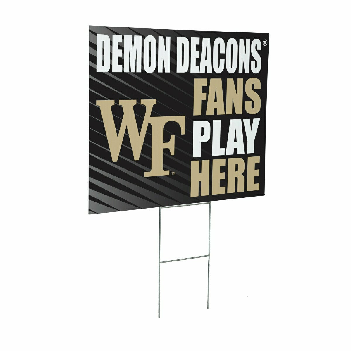 Wake Forest University Coroplast Yard Sign "Fans Play Here"