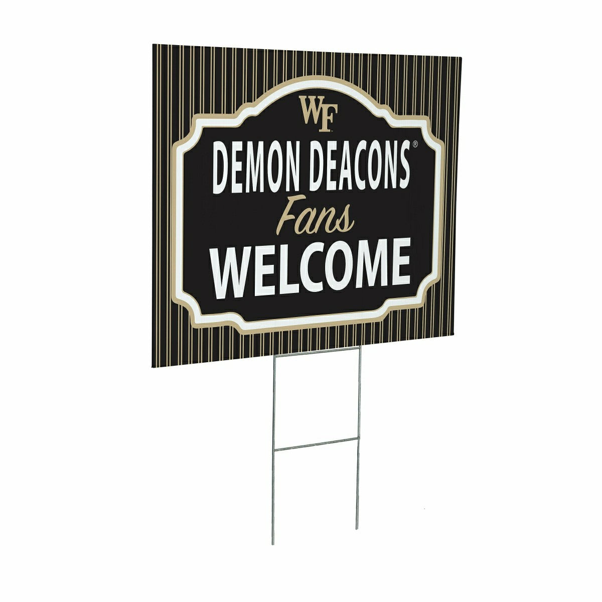 Wake Forest University Coroplast Yard Sign, "Fans Welcome"