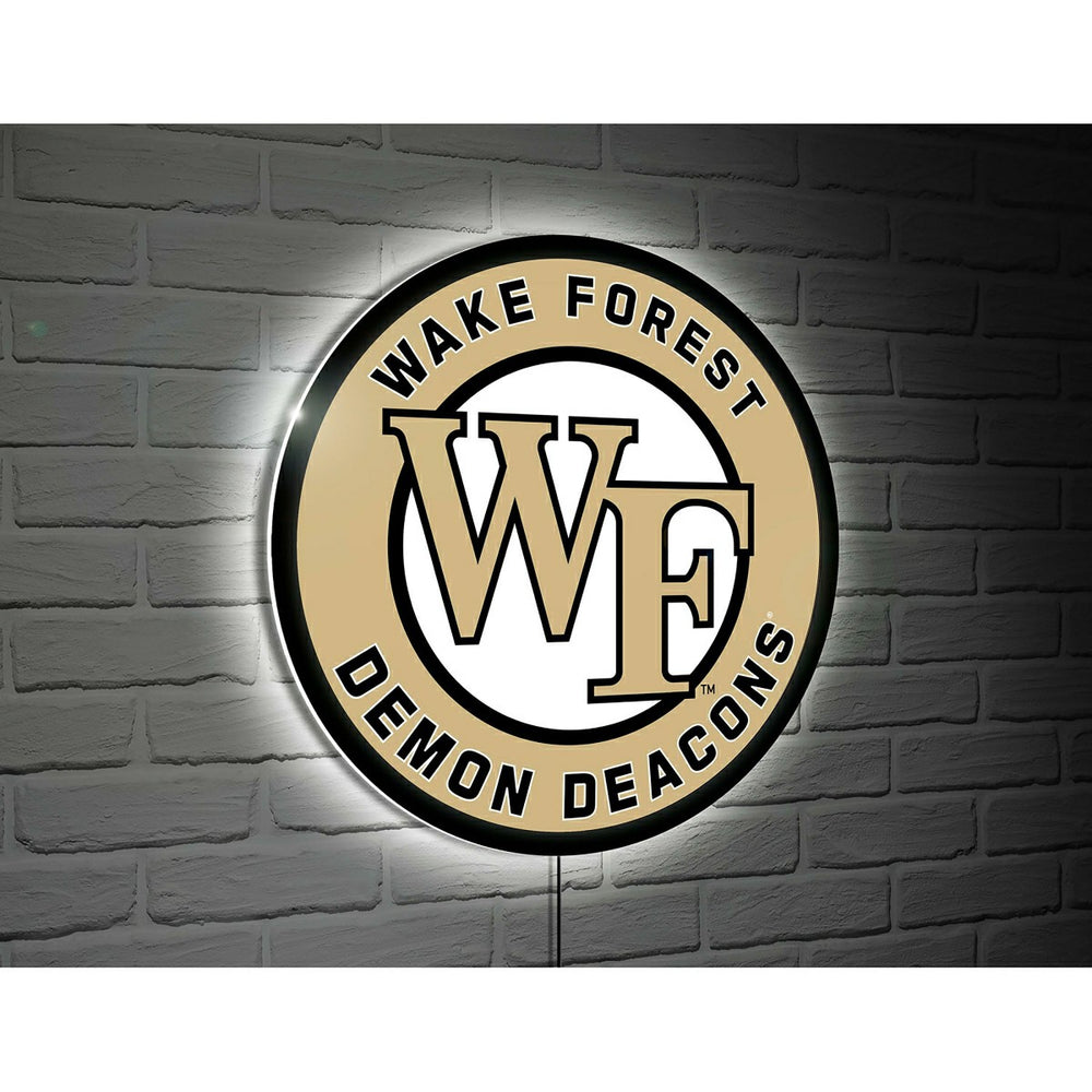 Wake Forest University College Large Round Edgelite LED Decor