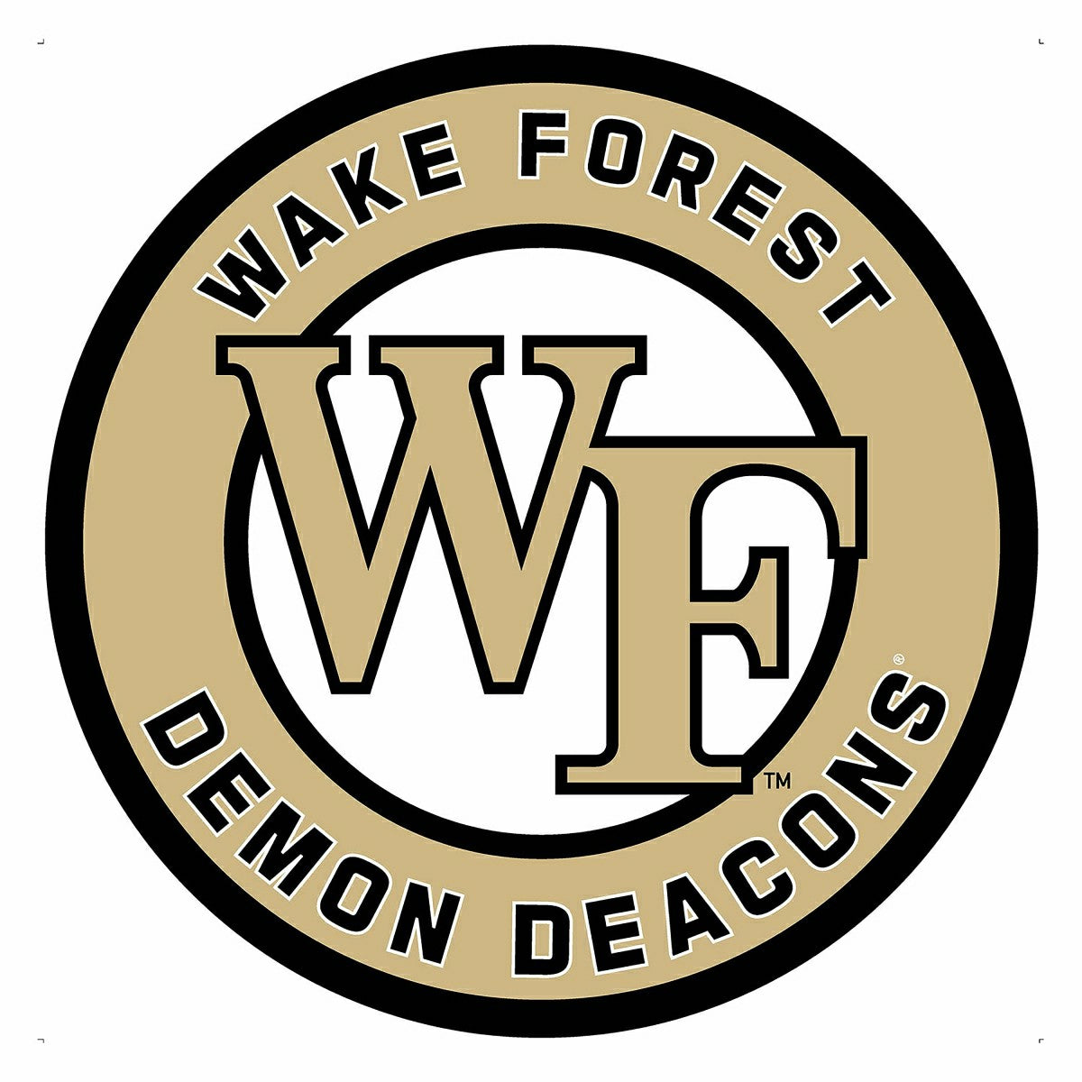 Wake Forest University College Large Round Edgelite LED Decor