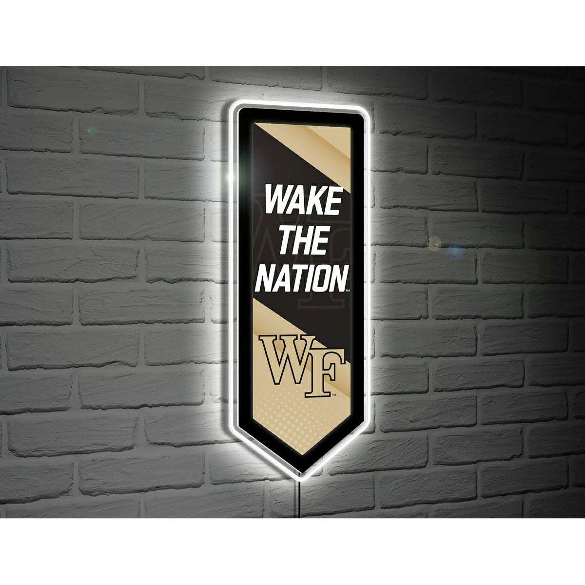 LED Wall Decor, College Football Pennant, Wake Forest University