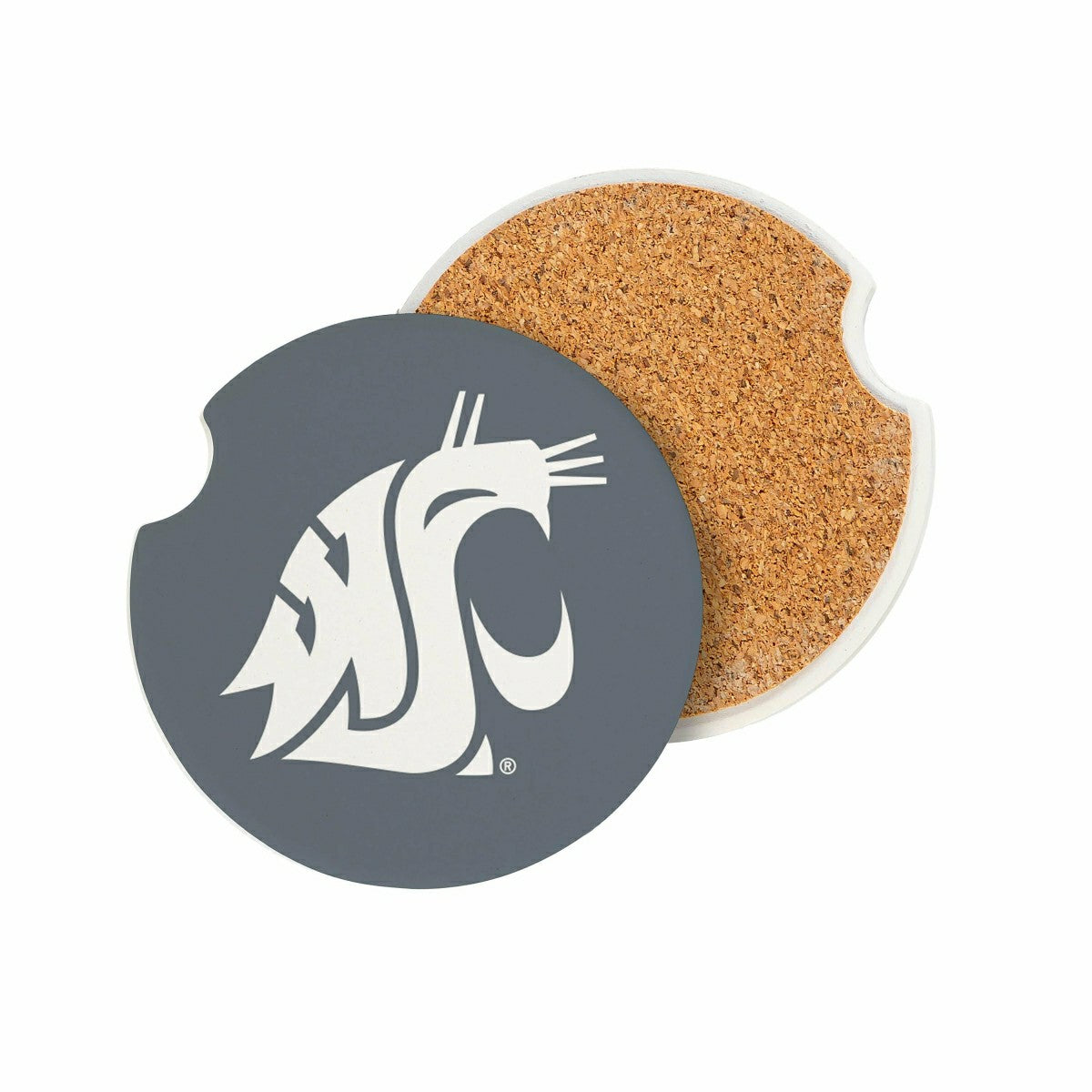 Washington State University Car Coaster Set, 2pc