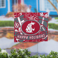 Washington State University Yard Sign, Holiday