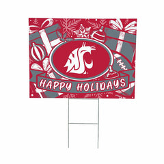 Washington State University Yard Sign, Holiday