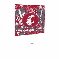 Washington State University Yard Sign, Holiday
