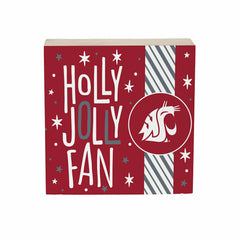 Washington State University Block, Holiday, 6x6