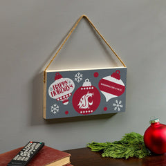 Washington State University Holiday Wood Wall Sign, 6x11