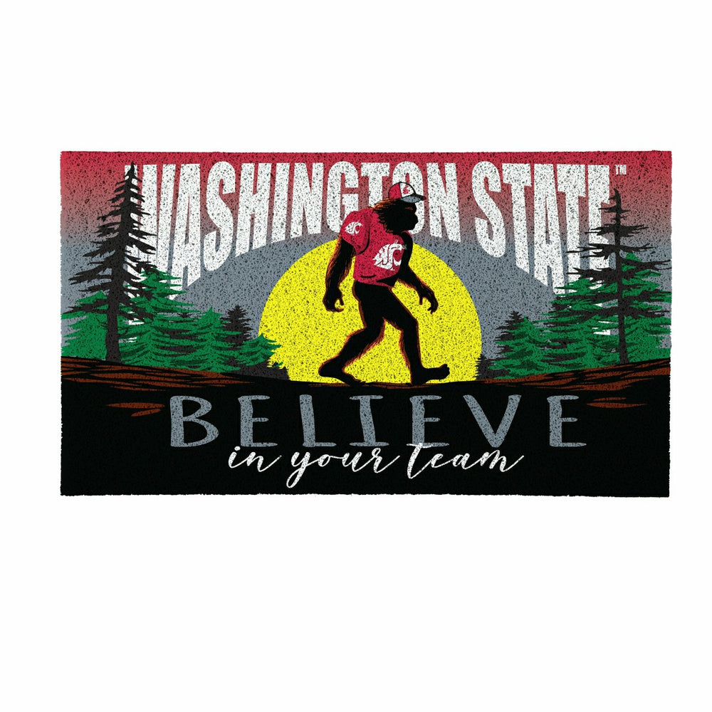Washington State University Bigfoot PVC Mat, 28"x16"