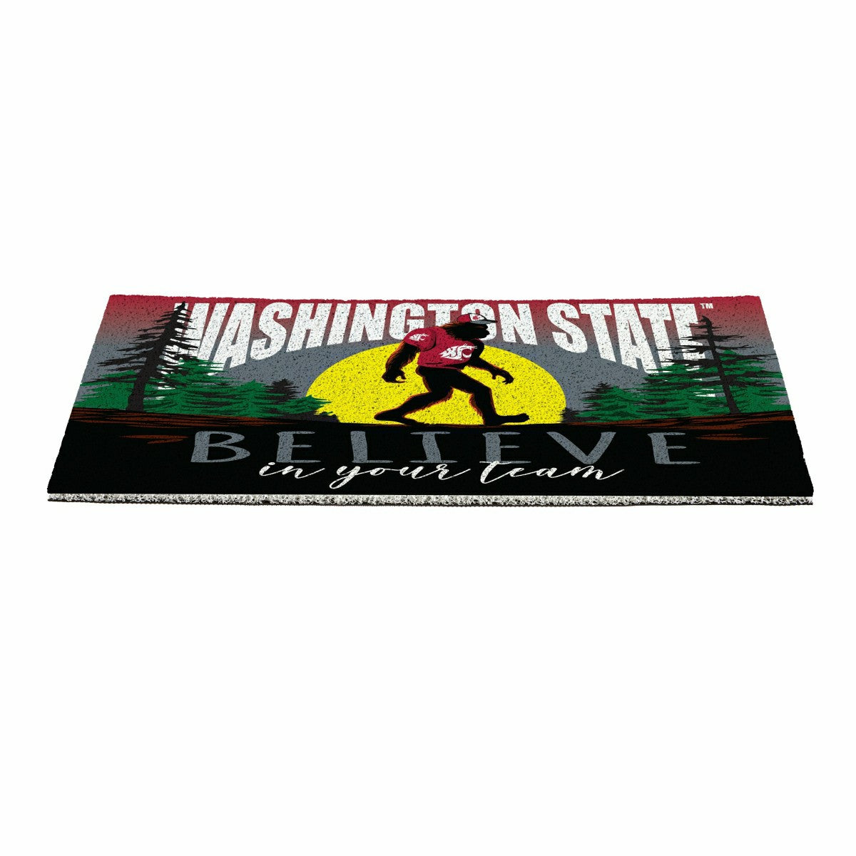 Washington State University Bigfoot PVC Mat, 28"x16"