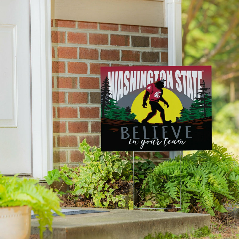 Washington State University Yard Sign, Bigfoot