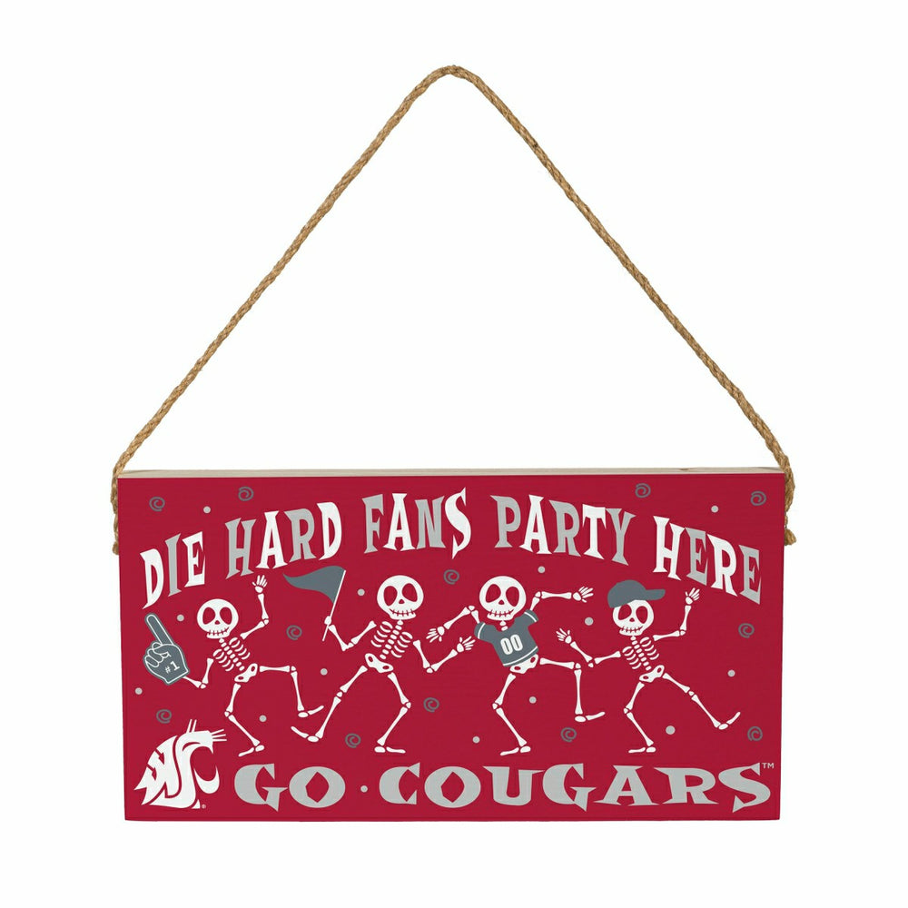Washington State University Halloween Wood Wall Sign, 6x11