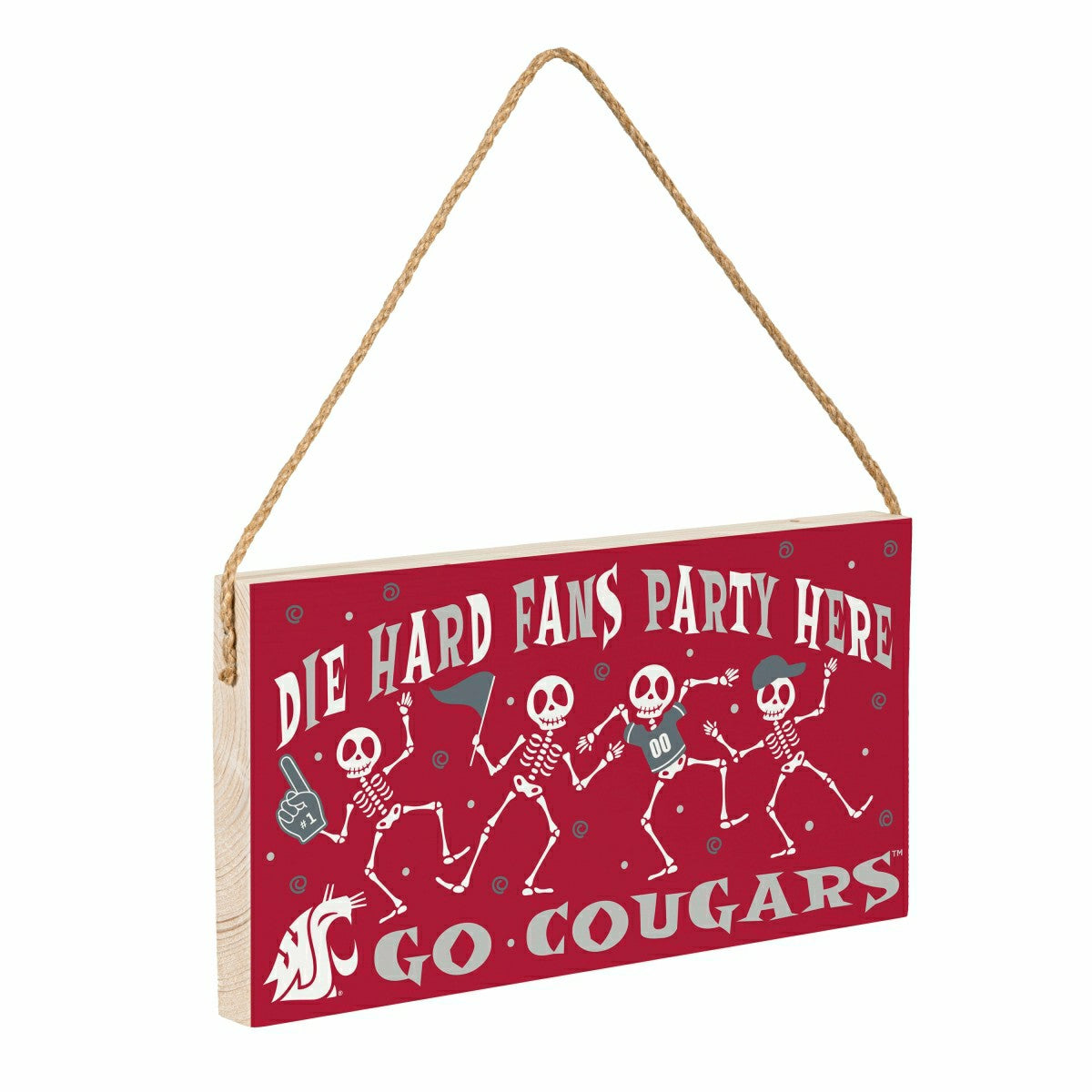Washington State University Halloween Wood Wall Sign, 6x11