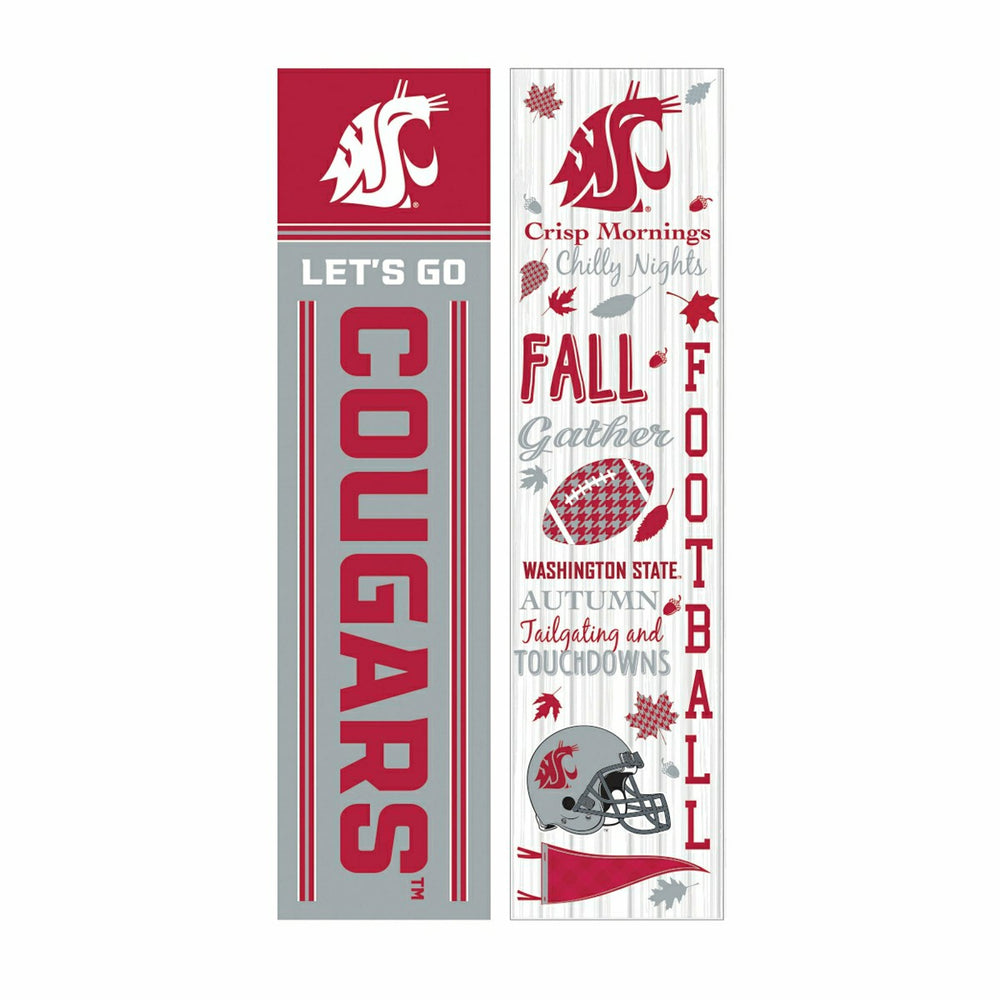 46" Double Sided Leaner, Washington State University, Fall Seasonal