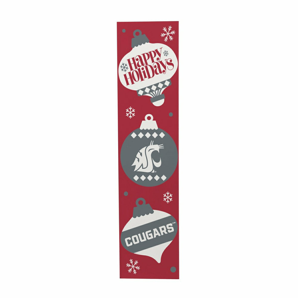 47" Double Sided Leaner, Washington State University, Christmas