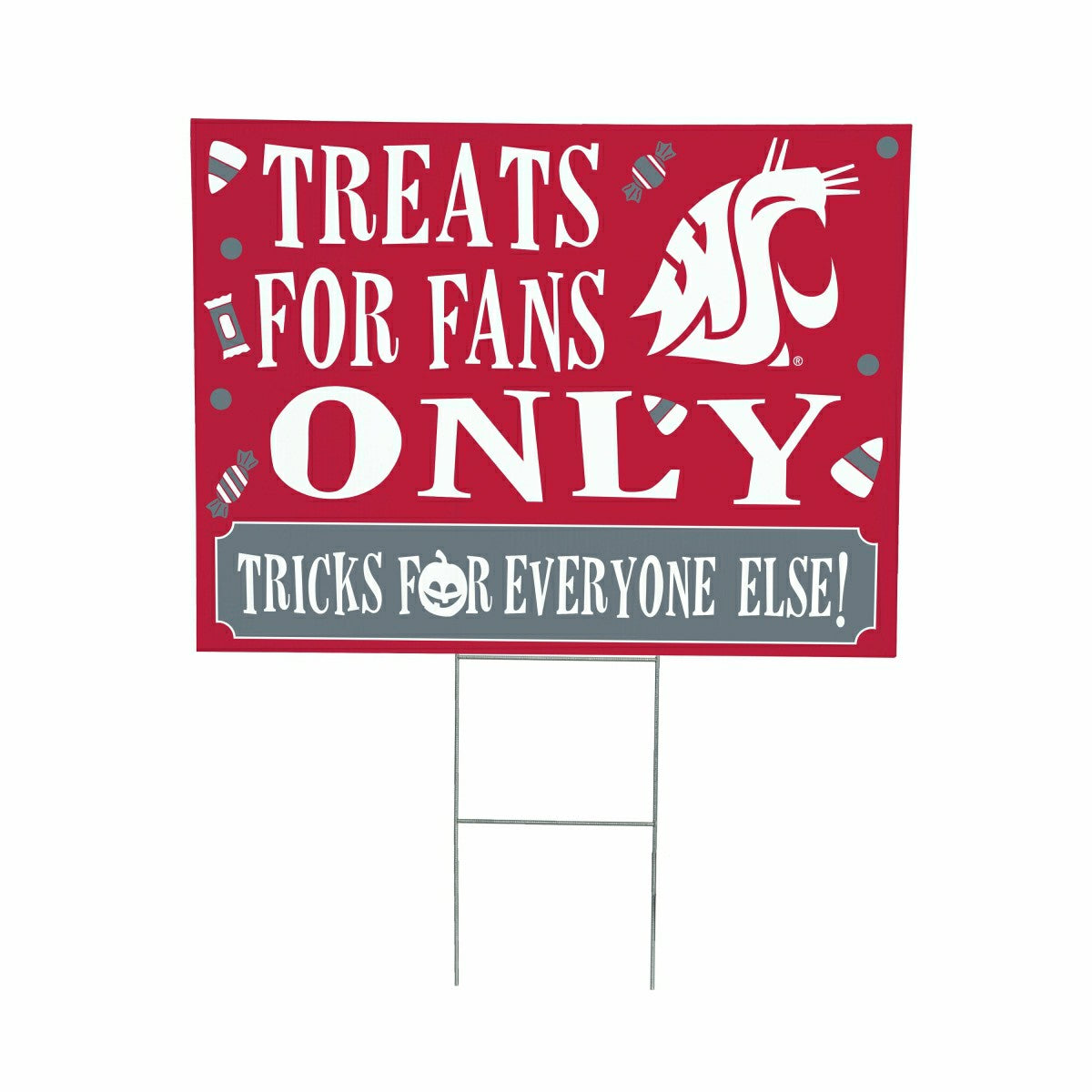 Washington State University Yard Sign, Halloween Treats for Fans