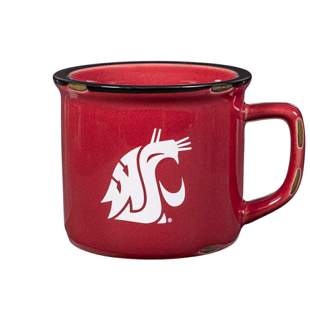 Washington State University Ceramic Camp Cup with Enamel Finish, 14oz