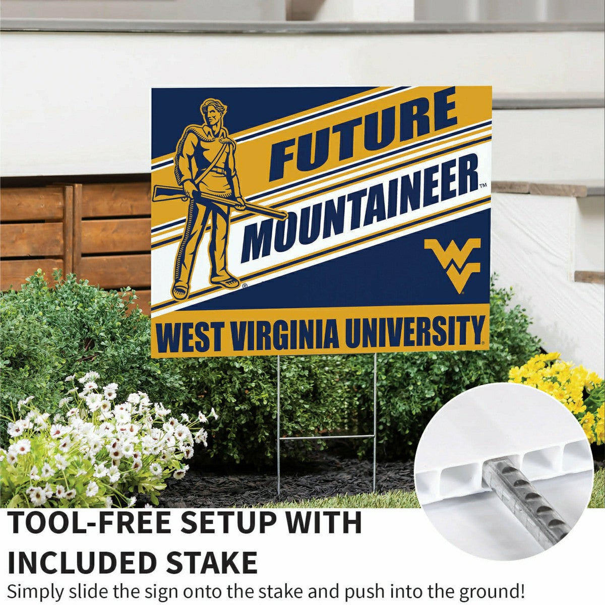 West Virginia University Coroplast Yard Sign, Future Student