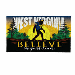 West Virginia University Bigfoot PVC Mat, 28"x16"