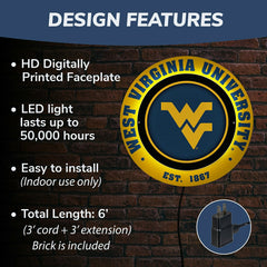West Virginia University, Metal Lite, Round