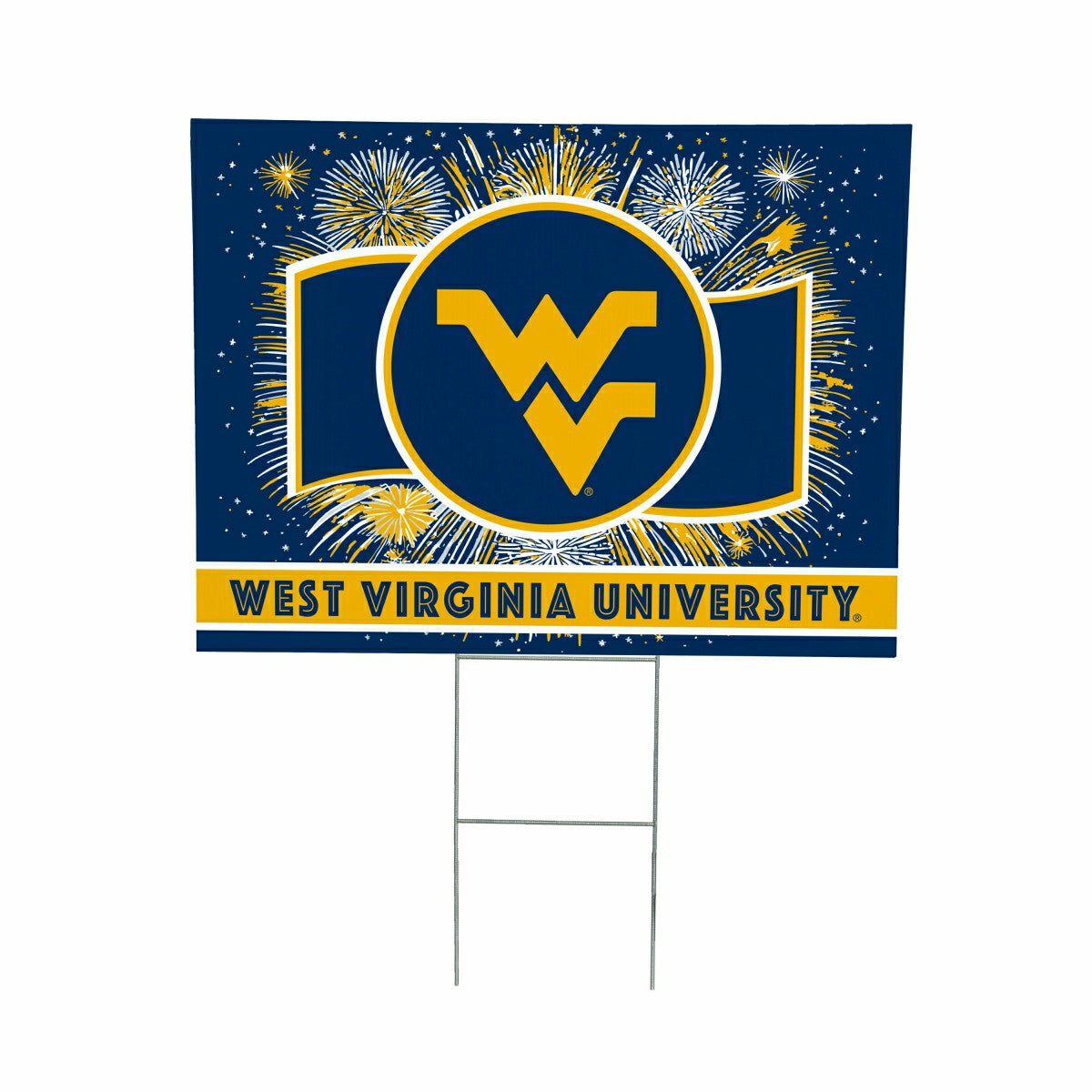 West Virginia University Yard Sign, Patriotic