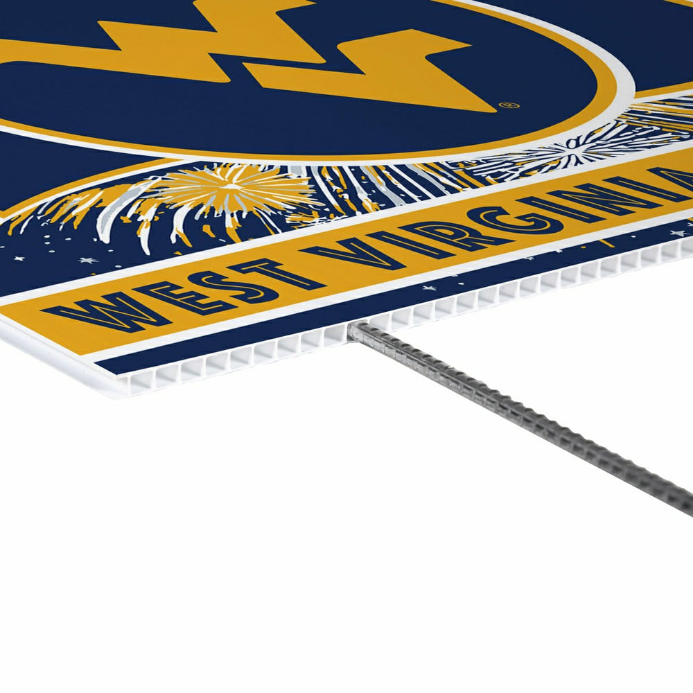 West Virginia University Yard Sign, Patriotic