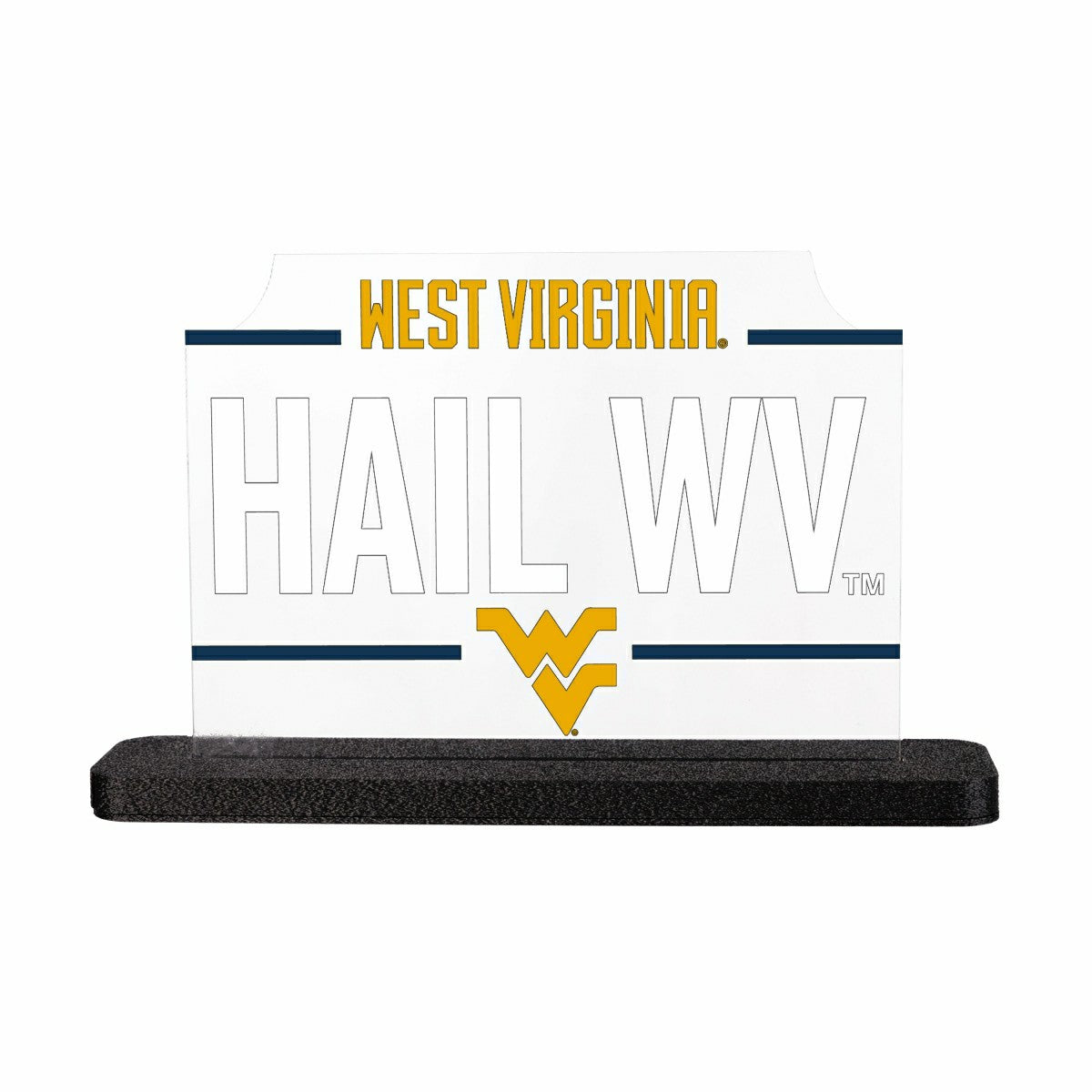West Virginia University College Rectangle Desklite LED Décor