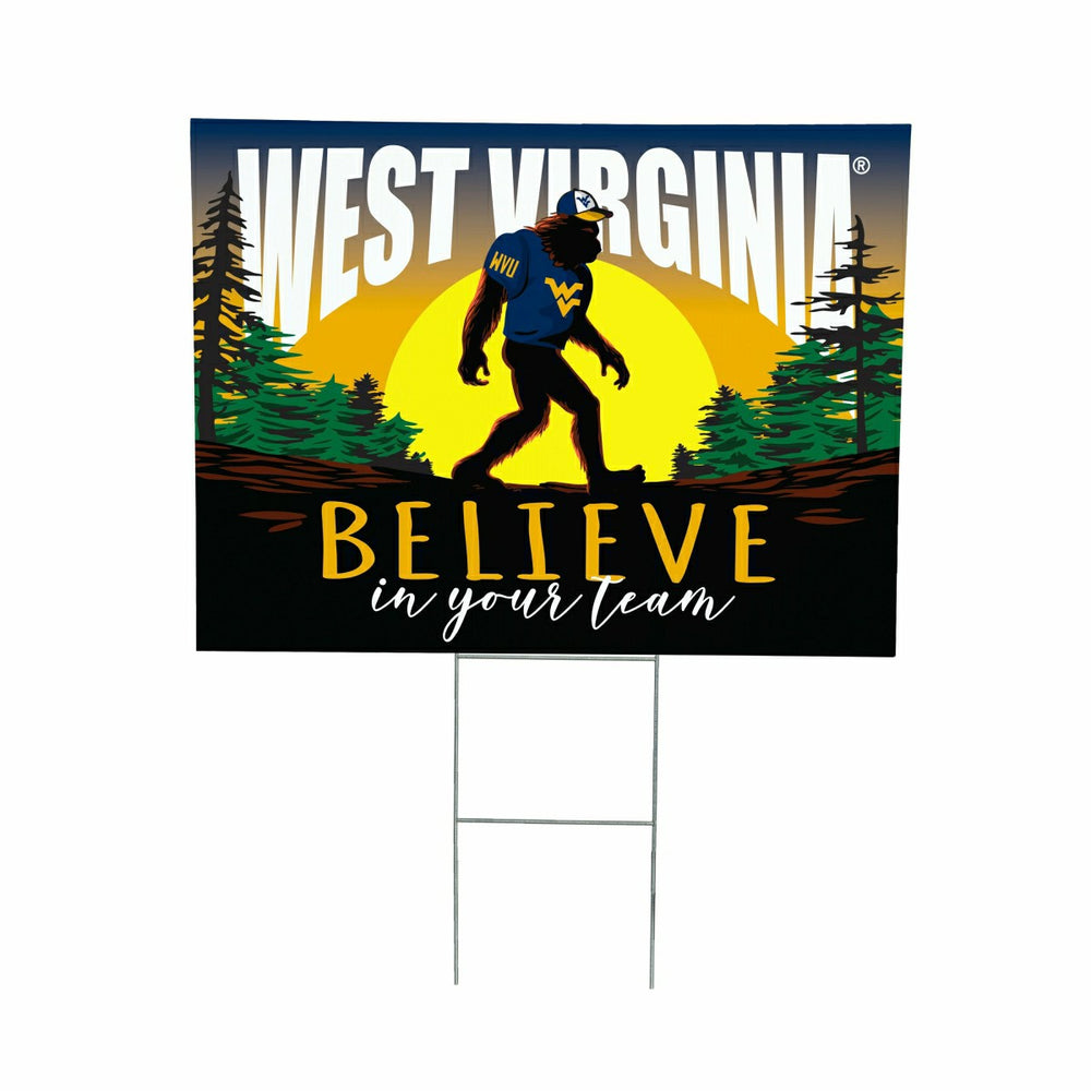 West Virginia University Yard Sign, Bigfoot