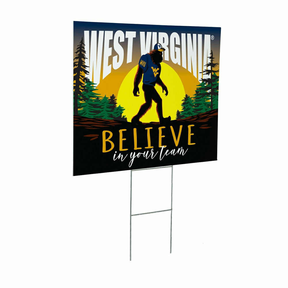West Virginia University Yard Sign, Bigfoot
