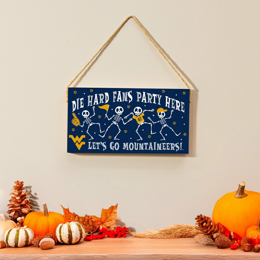 West Virginia University Halloween Wood Wall Sign, 6x11