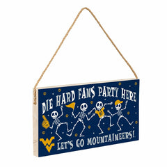 West Virginia University Halloween Wood Wall Sign, 6x11