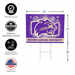 Western Carolina University Yard Sign, Patriotic
